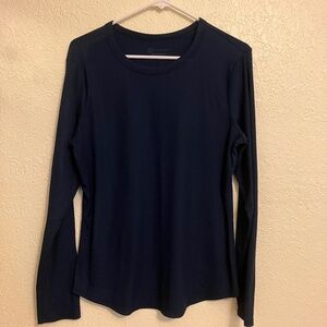 NOBO No Boundaries T-Shirt Women Dark Blue Long Sleeve Crew Neck - XXXL/3XG (21)